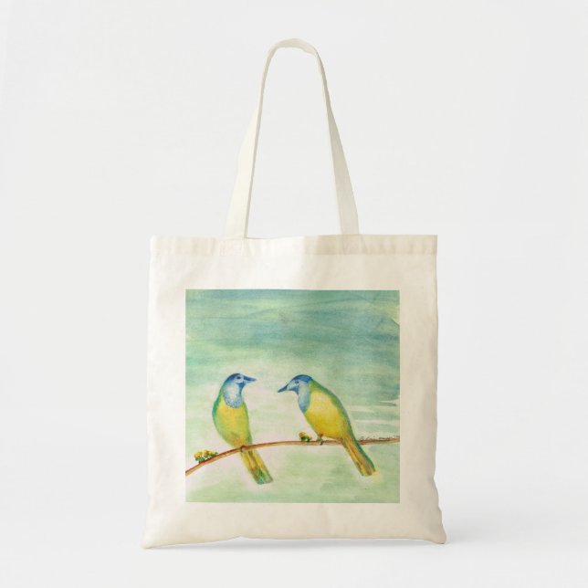 2 birds tote bag (Front)