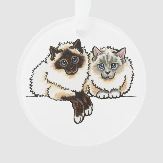 2 Birman Ornament (Front)