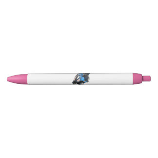 2 black ink pink pens