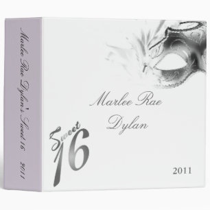 2" blanc argenté du bonbon 16 à album à classeur