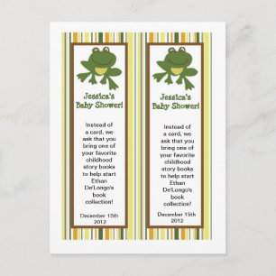 2 Bookmarks Jungle Babies Animals Invitation Postcard