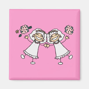 2 Brides Magnet