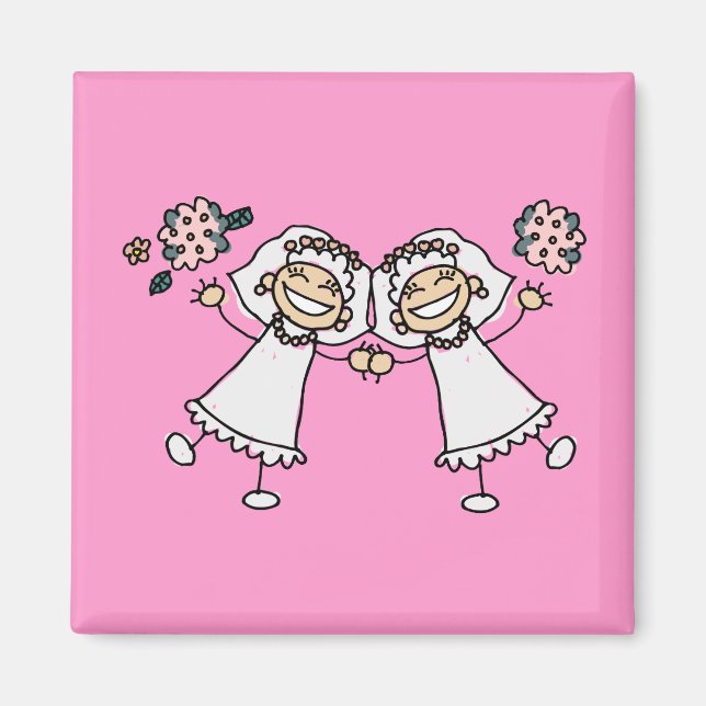 2 Brides Magnet (Front)