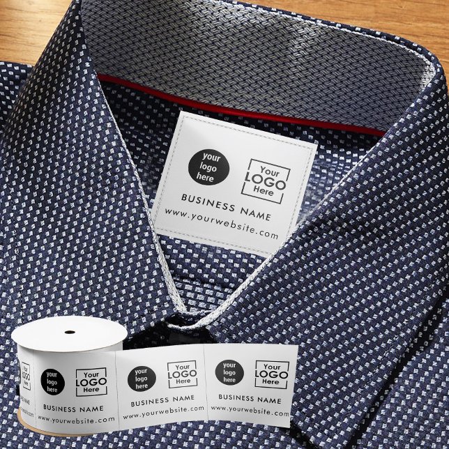 2 Business Logos Clothing Labels Sew On Sewing Tag Satin Ribbon (2 Business Logos Clothing Labels Sew On Sewing Tag Satin Ribbon)