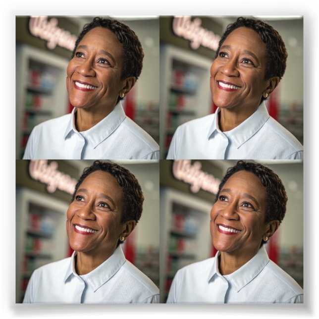 2 by 2 Photo Print Passport Size 4 Set  (Devant)