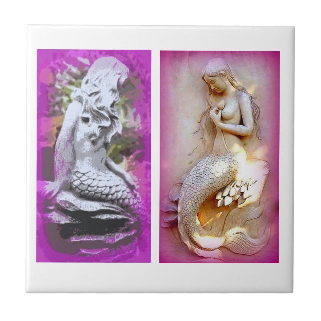 2 carreaux de sirènes assis (Devant)