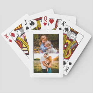 2 Cartes de jeu Modèles photo à bordure mince