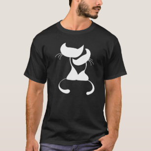 2 Cats Pair Affection Love Care Siblings T-Shirt