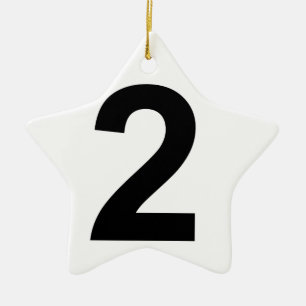 2 CERAMIC ORNAMENT