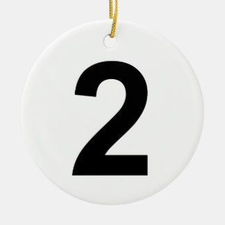 2 CERAMIC ORNAMENT