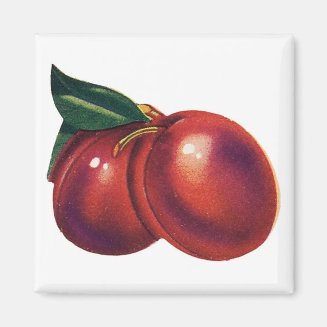2 Cherries Magnet (Customizable) (Front)