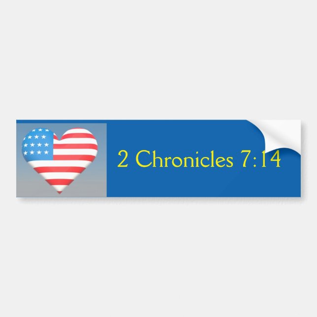 2 Chronicles 7:14 Bumper Sticker (Front)