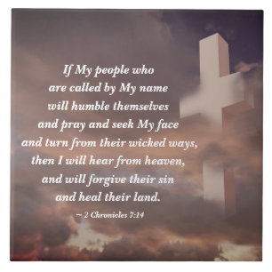 2 Chronicles 7:14 If My People will Pray Tile