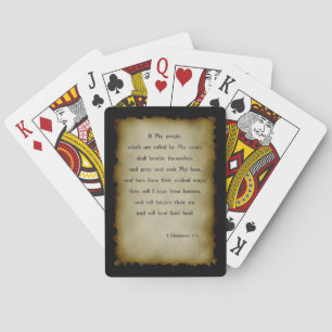 2 Chronicles 7:14 Playing Cards