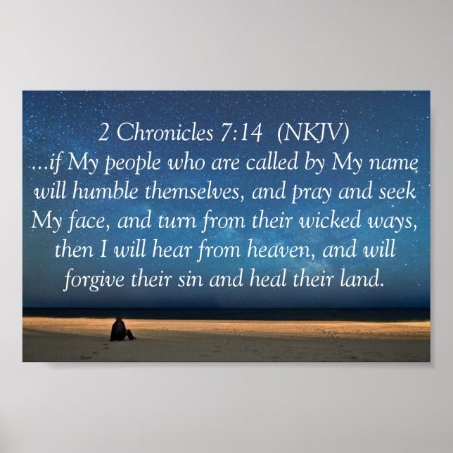 2 Chronicles 7:14 Poster (Front)