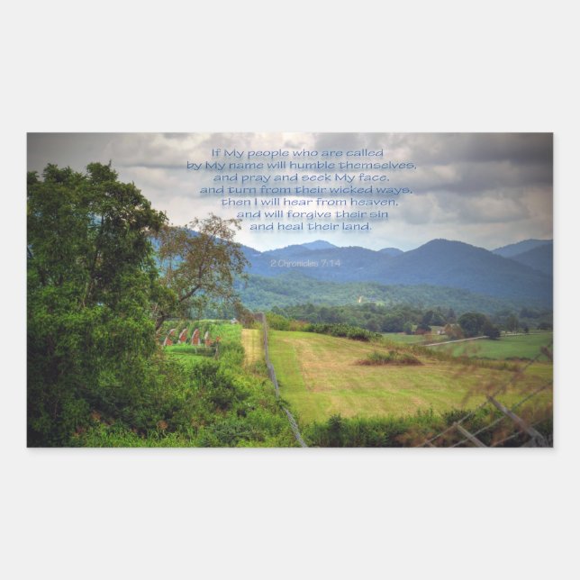 2 Chronicles 7:14 Sticker (Front)
