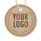 2" Circle Round Hang Tags with String Custom Logo