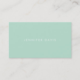 2 Colour Business Card: Orange Red + Magic Mint Business Card