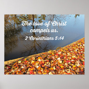 2 Cor. 5:14 The love of Christ compels us. Poster
