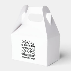 2 Corinthians 12:9 – My Grace Is Sufficient Art Favor Box