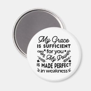 2 Corinthians 12:9 – My Grace Is Sufficient Art Magnet