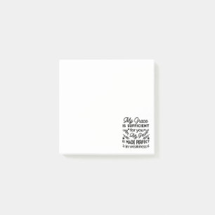 2 Corinthians 12:9 – My Grace Is Sufficient Art Post-it Notes