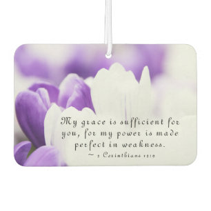 2 Corinthians 12:9 My Grace is Sufficient for You Air Freshener
