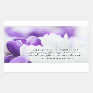 2 Corinthians 12:9 My Grace is Sufficient for You Sticker