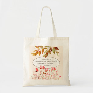 2 Corinthians 12:9 MY GRACE is sufficient for you Tote Bag