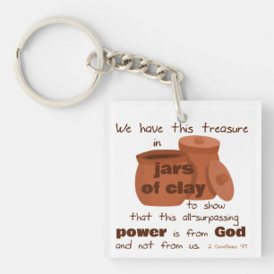 2 Corinthians 4:7 Keychain (Jars of Clay)