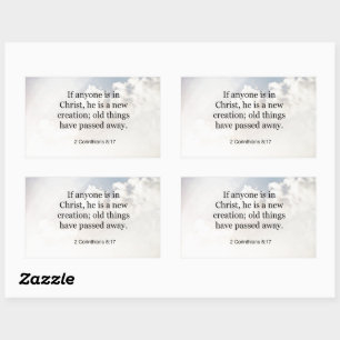 2 Corinthians 5:17, Bible verse, Sticker