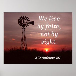 2 Corinthians 5:7 - art print