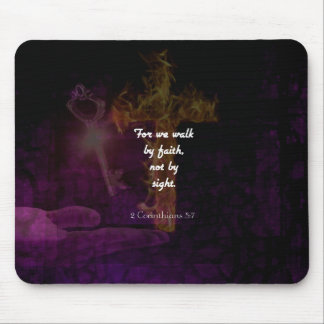 2 Corinthians 5:7 Bible Verse Quote About Faith Mouse Pad