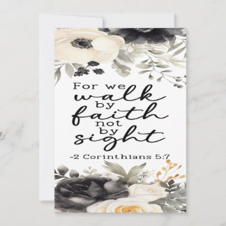2 Corinthians 5:7 Encouraging Card