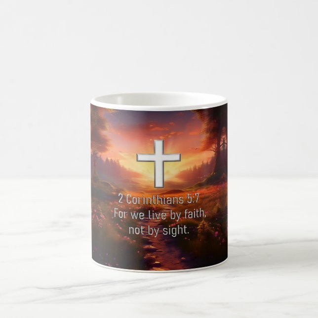 2 Corinthians 5:7 Magic Mug (Center)