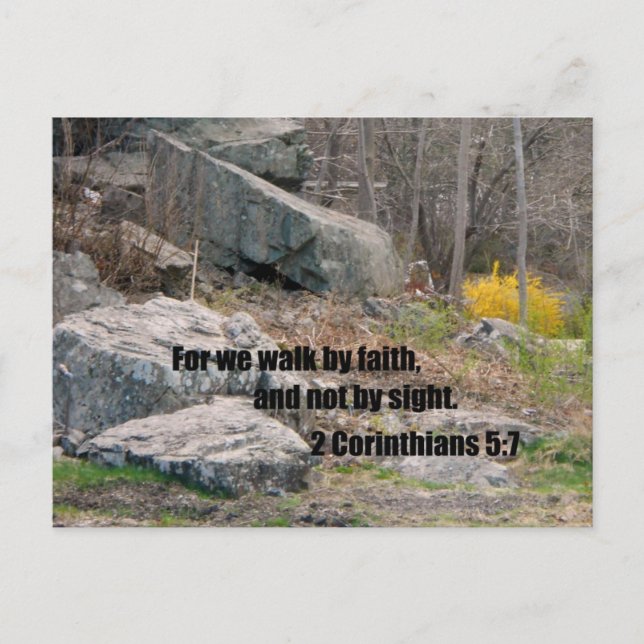 2 Corinthians 5:7 Postcard (Front)