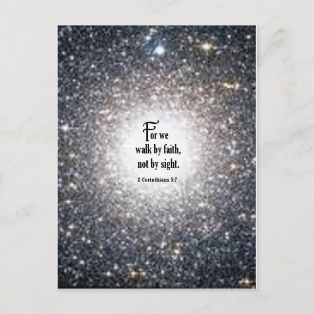 2 Corinthians 5:7 Postcard (Front)