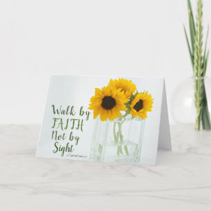 2 Corinthians 5:7 Walk by Faith not by Sight Card