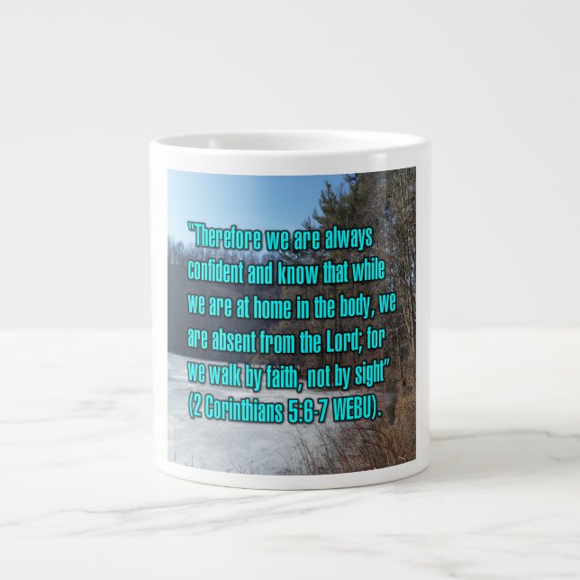 2 Corinthiens 5:6-7 WEBU Mug (Devant)
