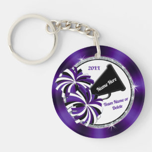 2 Côté, Violet, Blanc, Noir, Porte - clés joyeux