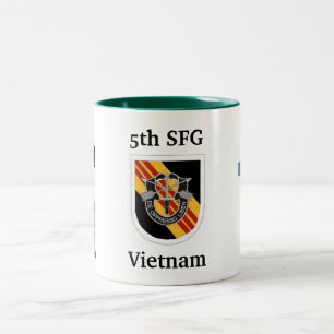 2 Couleurs 5ème Tasse du Vietnam de groupe de forces