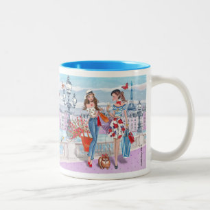2 Couleurs Achat dans la tasse de Paris  