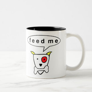 2 Couleurs "Alimentez-moi" la tasse de chien
