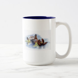 2 Couleurs Amis de la tasse #2 de loutre de mer
