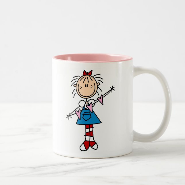 2 Couleurs Annie avec la tasse de coeurs (Droit)