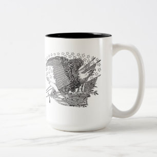 2 Couleurs Armée grande de la tasse de République