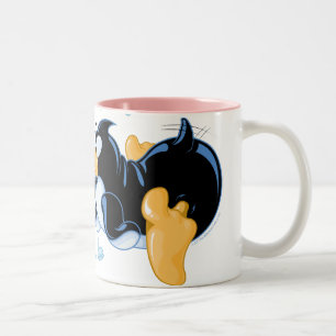 2 Couleurs Baisers de la tasse de café de pingouins