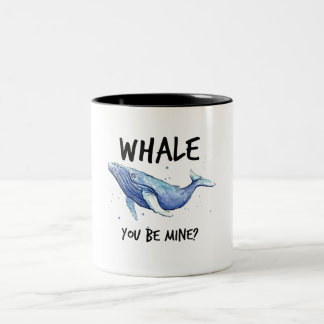 2 COULEURS BALEINE VOUS SOYEZ TASSE DE MINE