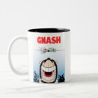 2 Couleurs Beano Gnasher "Jaws" parodique ☕️ tasse à café
