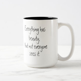 2 Couleurs Beauté de motivation de tasse de café de citation